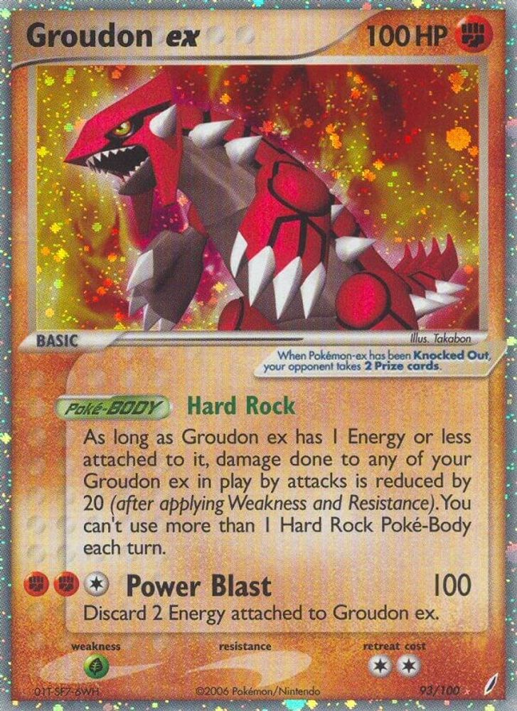 Groudon ex/100 - Holofoil Crystal Guardians - Ultra Rare