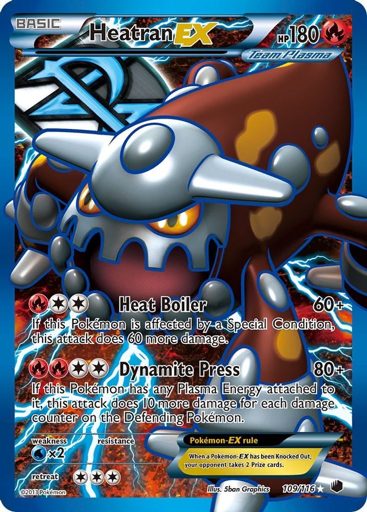 Heatran EX (Team Plasma) (Full Art) - Holofoil Plasma Freeze - Ultra Rare