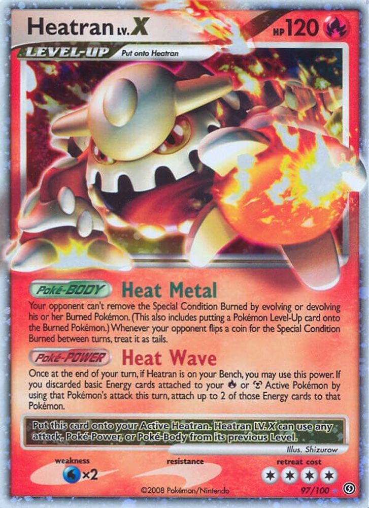 Heatran LV.X - Holofoil Stormfront - Ultra Rare