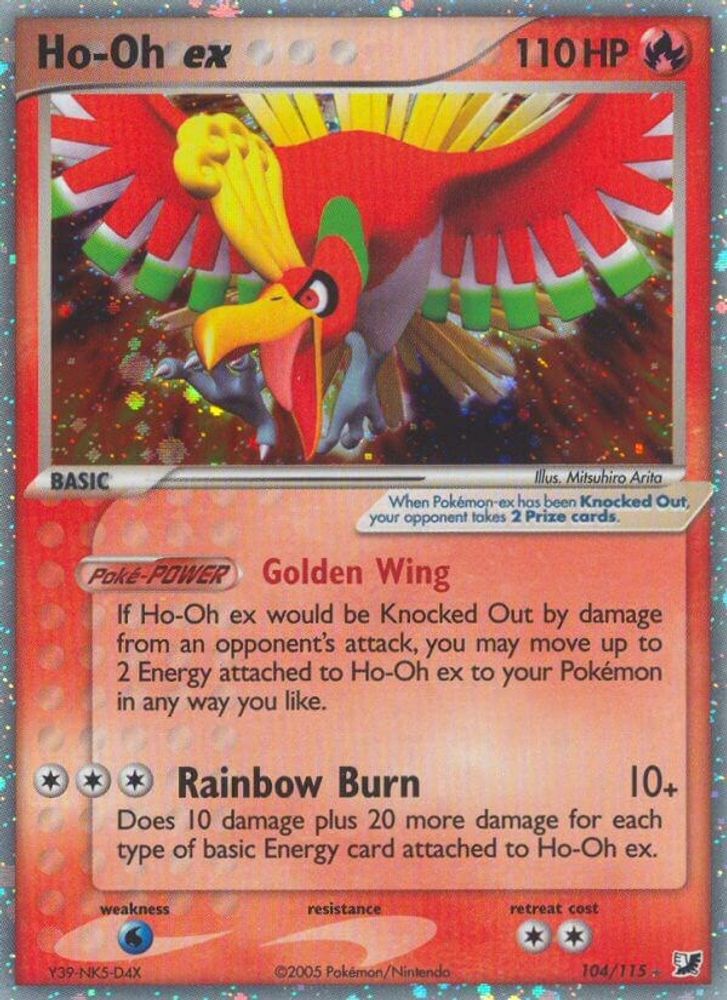 Ho-Oh ex - Holofoil Unseen Forces - Ultra Rare