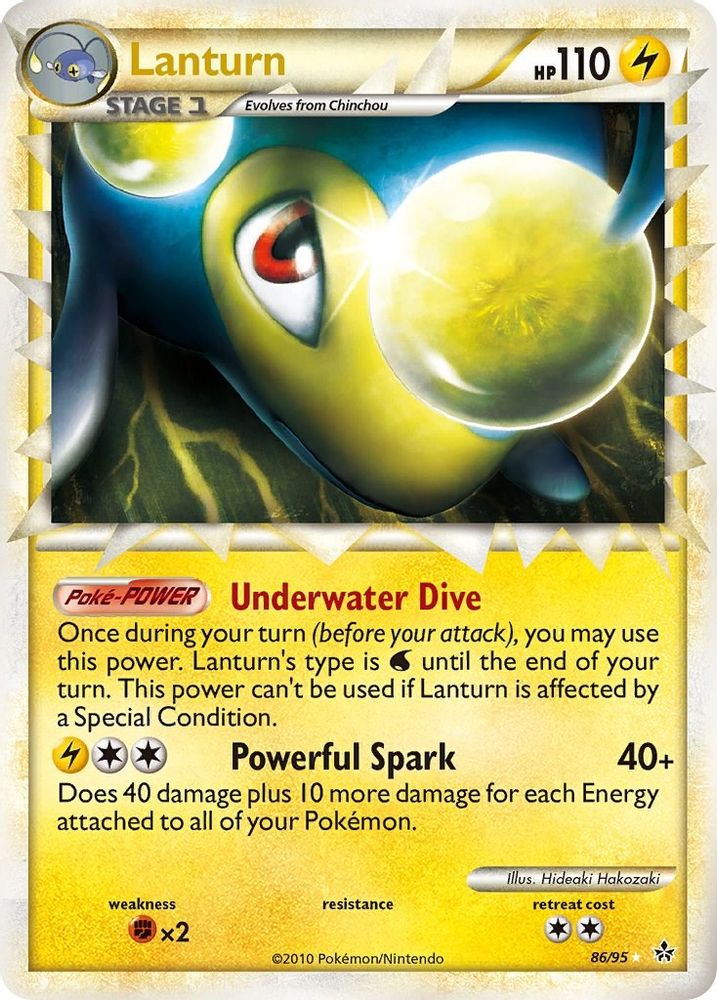 Lanturn (Prime) 086 - Holofoil Unleashed - Ultra Rare