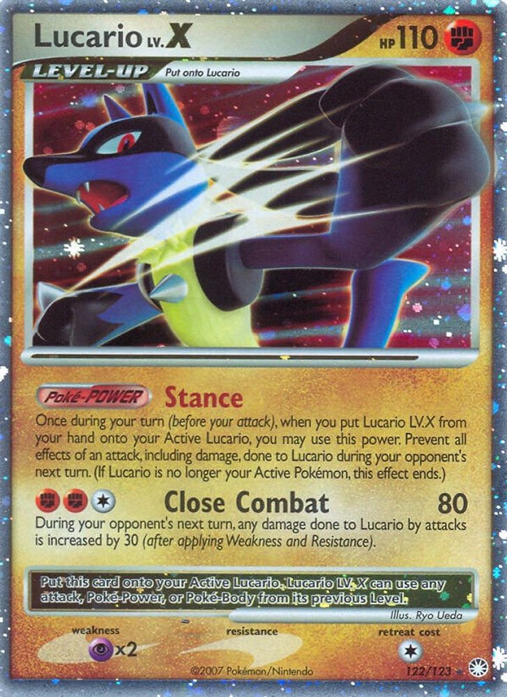 Lucario LV.X - Holofoil Mysterious Treasures - Ultra Rare