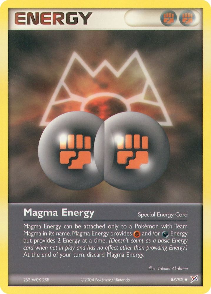 Magma Energy - Reverse Holofoil Team Magma vs Team Aqua - Uncommon