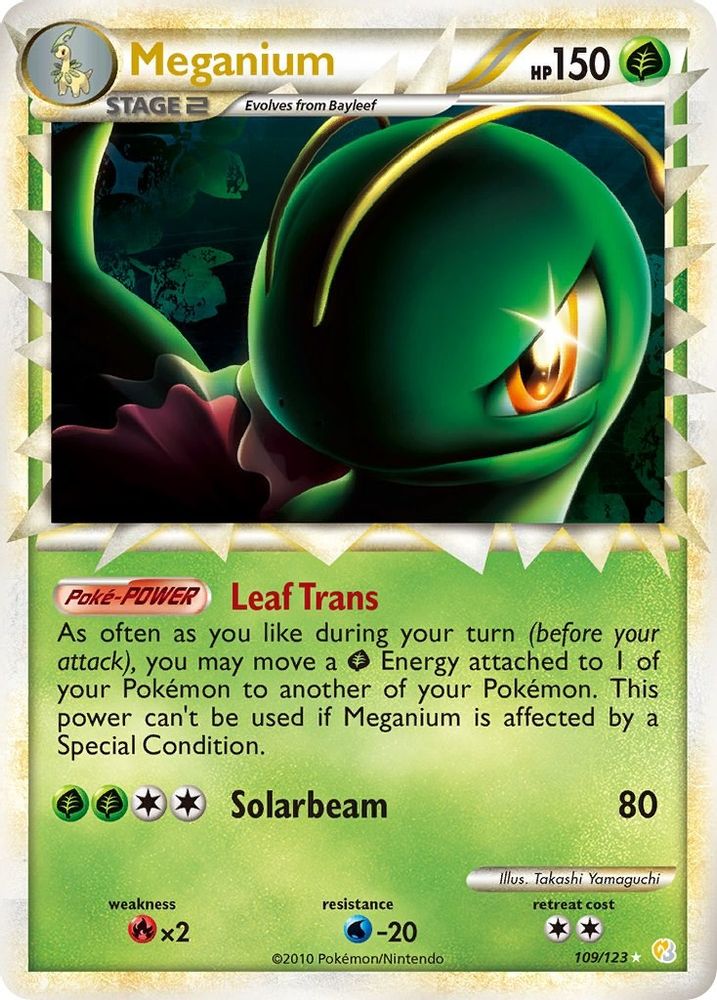 Meganium (Prime) 109 - Holofoil HeartGold SoulSilver - Ultra Rare