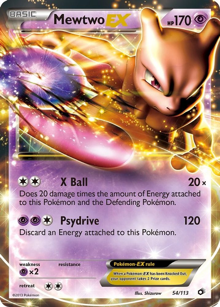 Mewtwo EX - Holofoil Legendary Treasures - Ultra Rare