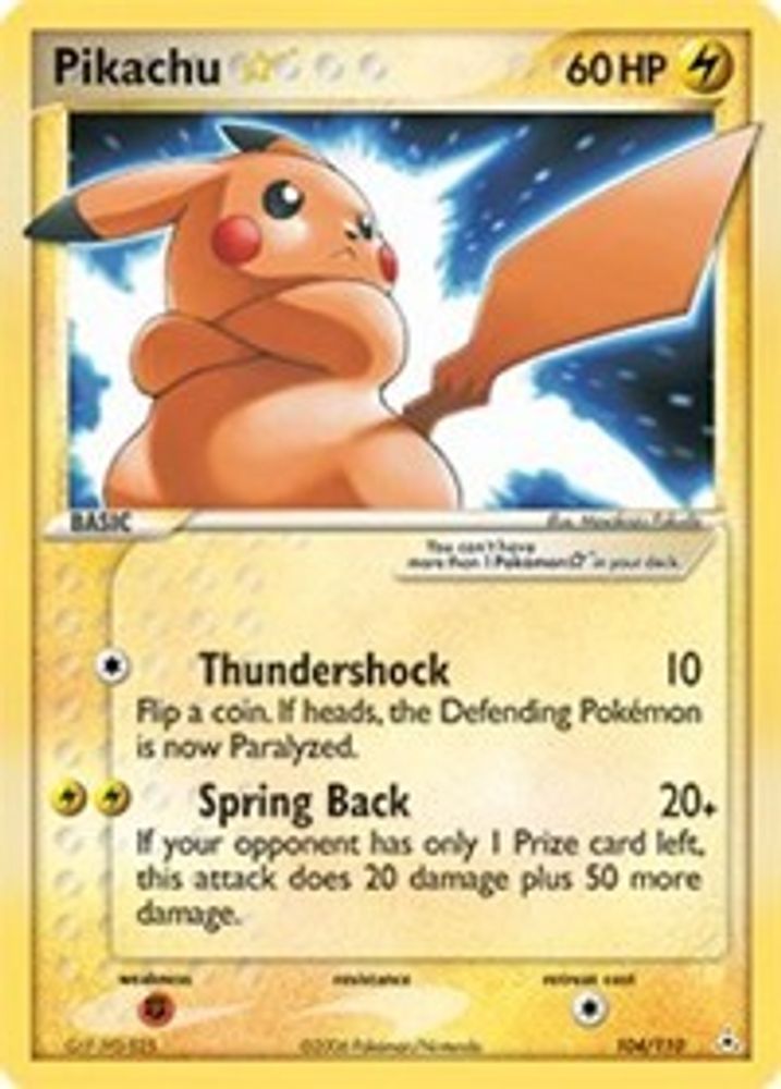 Pikachu Star - Holofoil Holon Phantoms - Ultra Rare