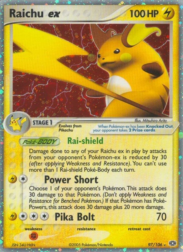 Raichu ex Emerald - Ultra Rare