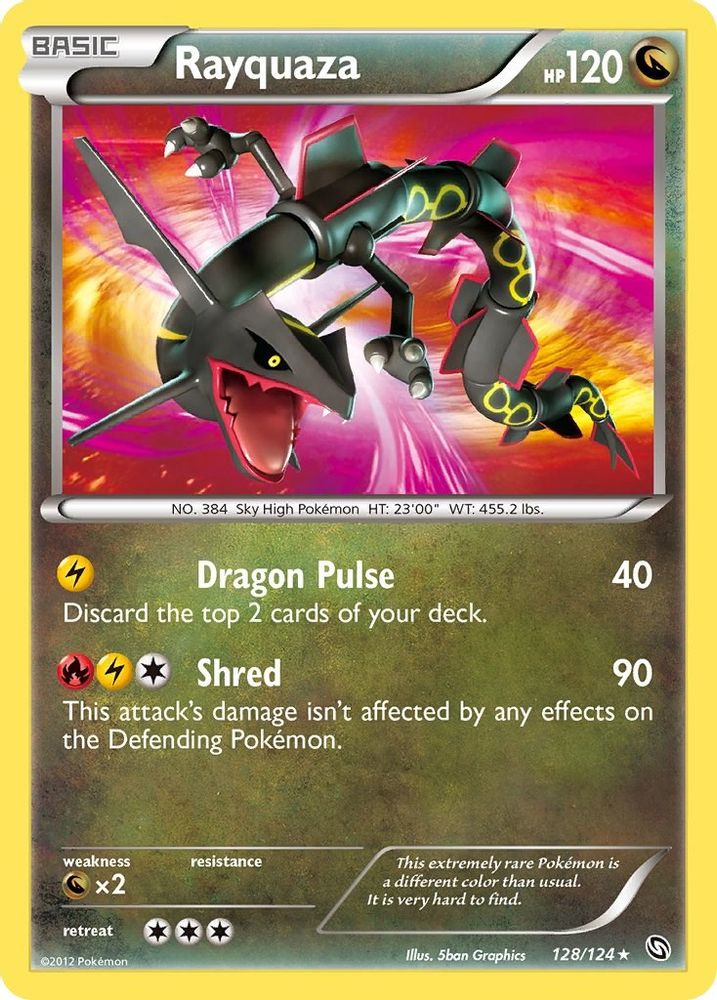 Rayquaza - Holofoil Dragons Exalted - Secret Rare