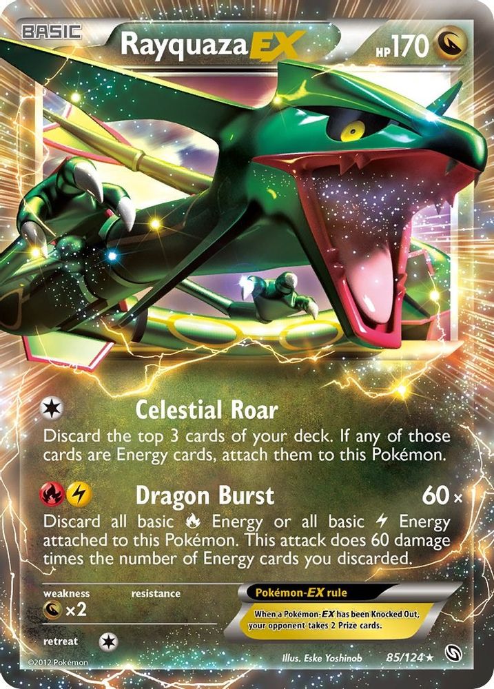 Rayquaza EX 085 - Holofoil Dragons Exalted - Ultra Rare