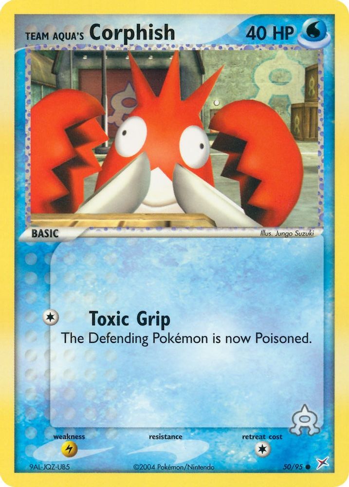 Team Aqua's Corphish - 50/95/95 Team Magma vs Team Aqua - Common