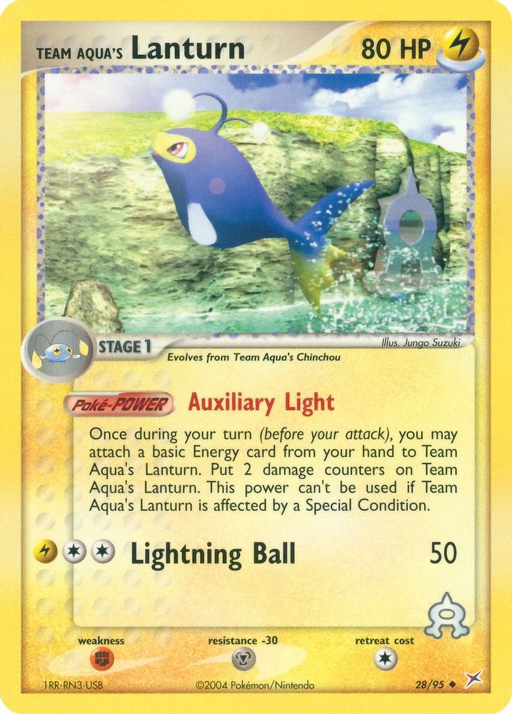 Team Aqua's Lanturn Team Magma vs Team Aqua - Uncommon