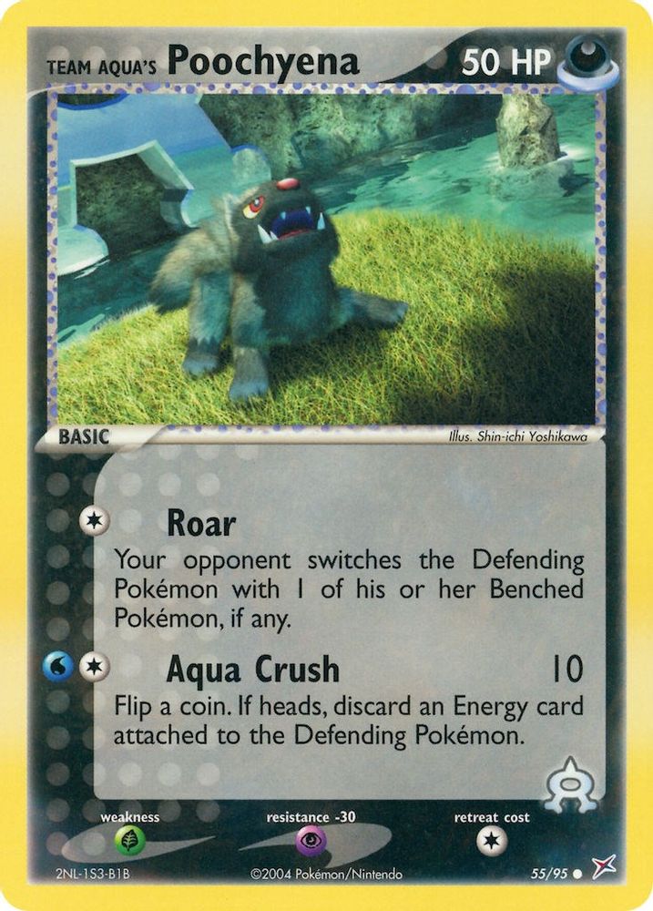 Team Aqua's Poochyena - 55/95/95 Team Magma vs Team Aqua - Common