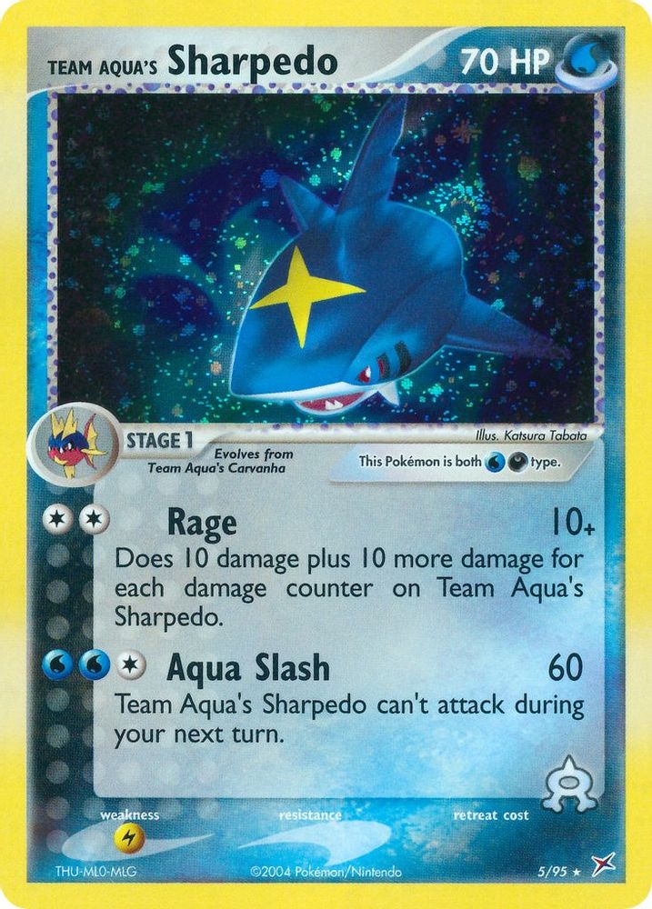Team Aqua's Sharpedo - 5/95/95 - Holofoil Team Magma vs Team Aqua - Holo Rare