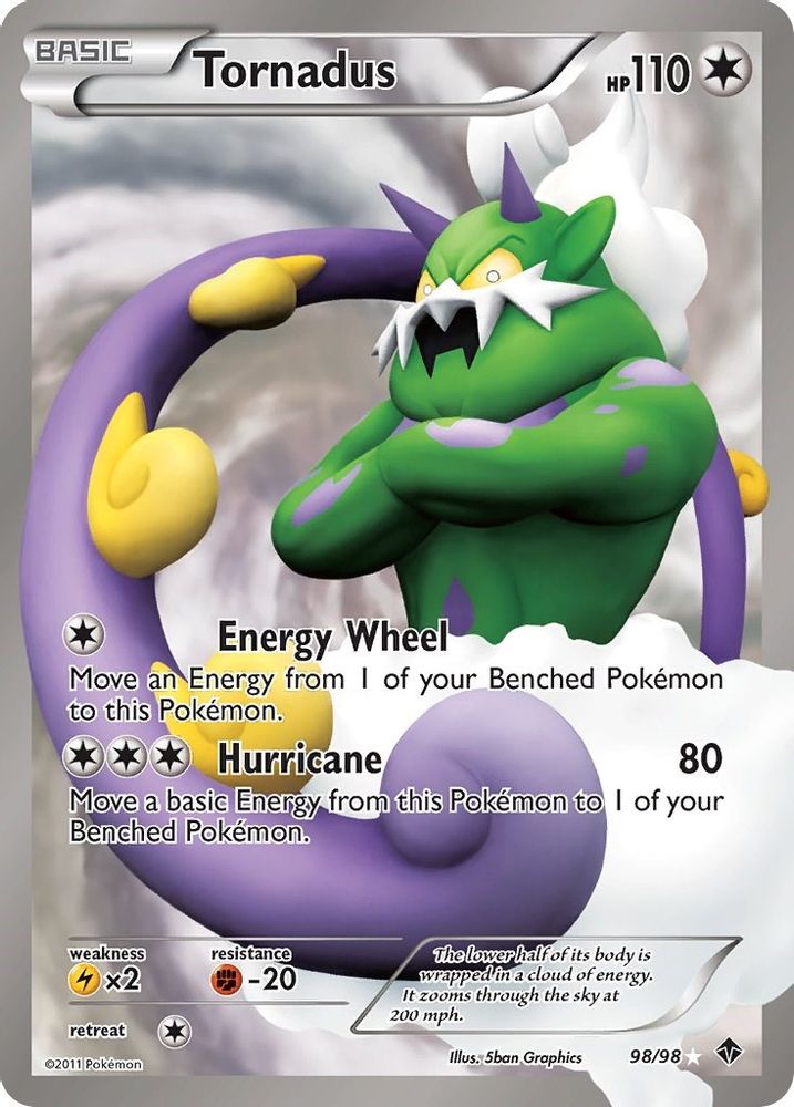 Tornadus (98 Full Art) (98 Full Art) 098 - Holofoil Emerging Powers - Ultra Rare