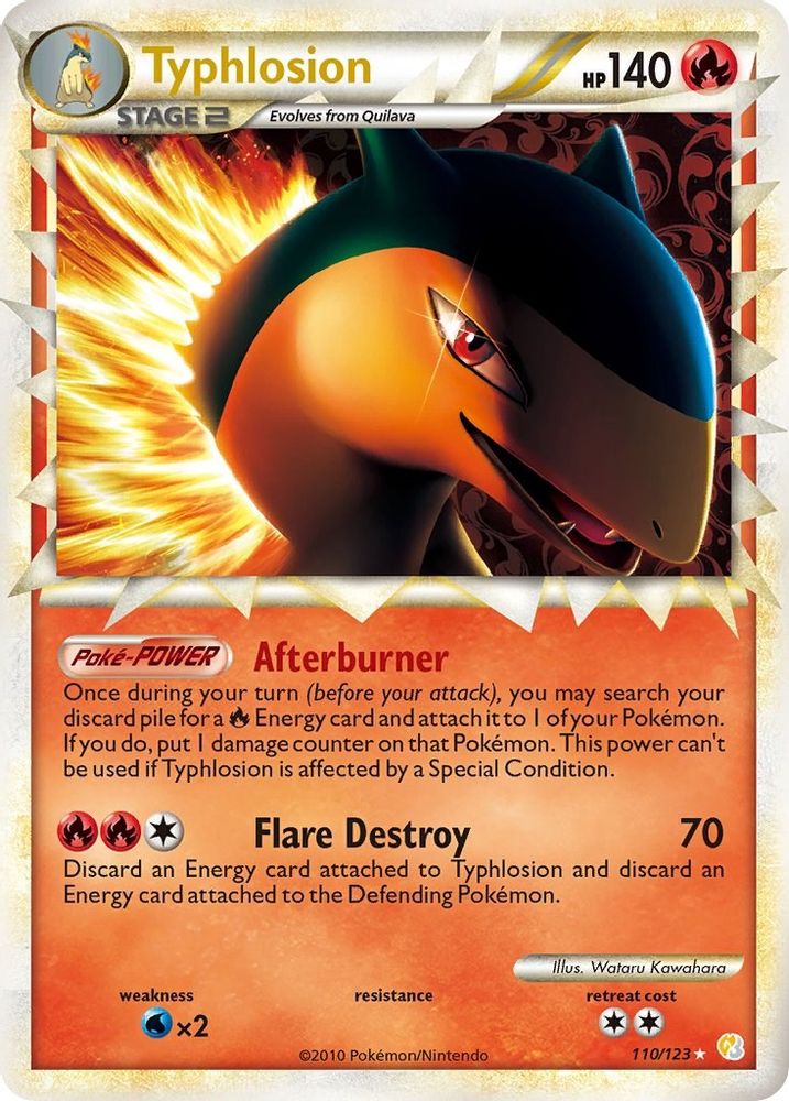 Typhlosion (Prime) 110 - Holofoil HeartGold SoulSilver - Ultra Rare