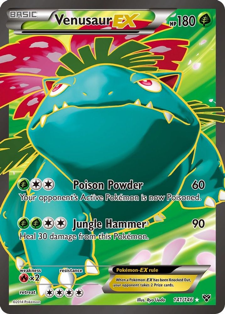 Venusaur EX (141 Full Art) (141 Full Art) 141 - Holofoil XY Base Set - Ultra Rare