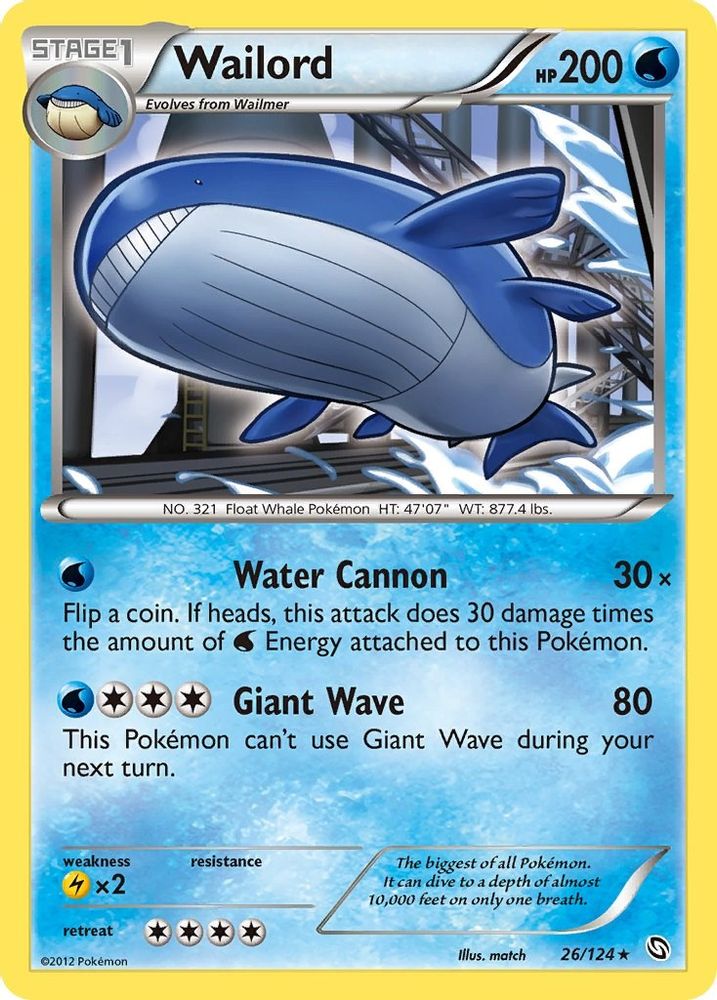 Wailord - Holofoil Dragons Exalted - Holo Rare