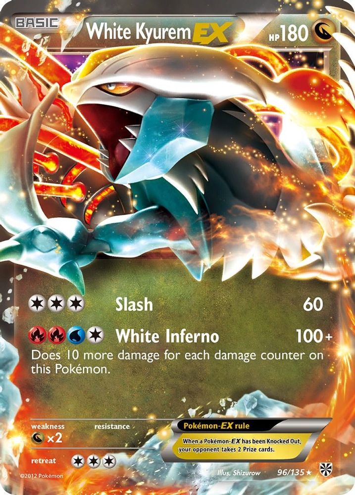 White Kyurem EX 096 - Holofoil Plasma Storm - Ultra Rare