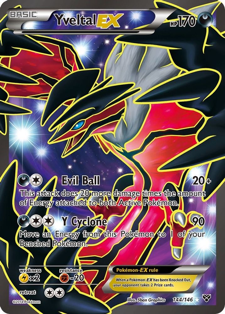 Yveltal EX (144 Full Art) - Holofoil XY Base Set - Ultra Rare