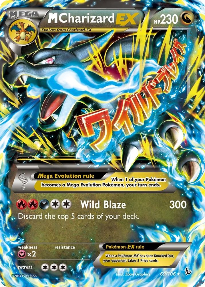 M Charizard EX (X) 069 - Holofoil XY Flashfire - Ultra Rare