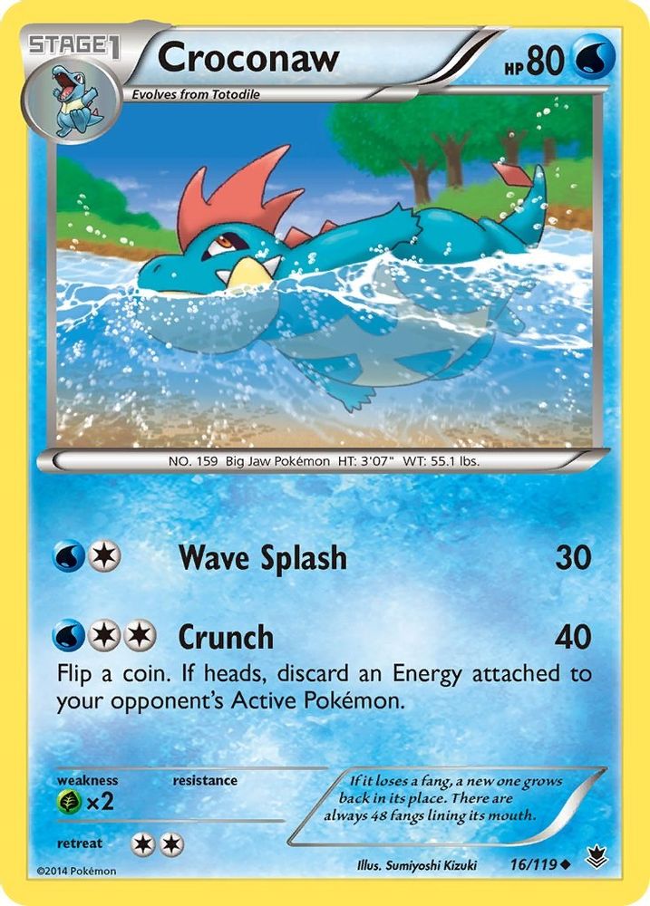 Croconaw/119 XY Phantom Forces - Uncommon