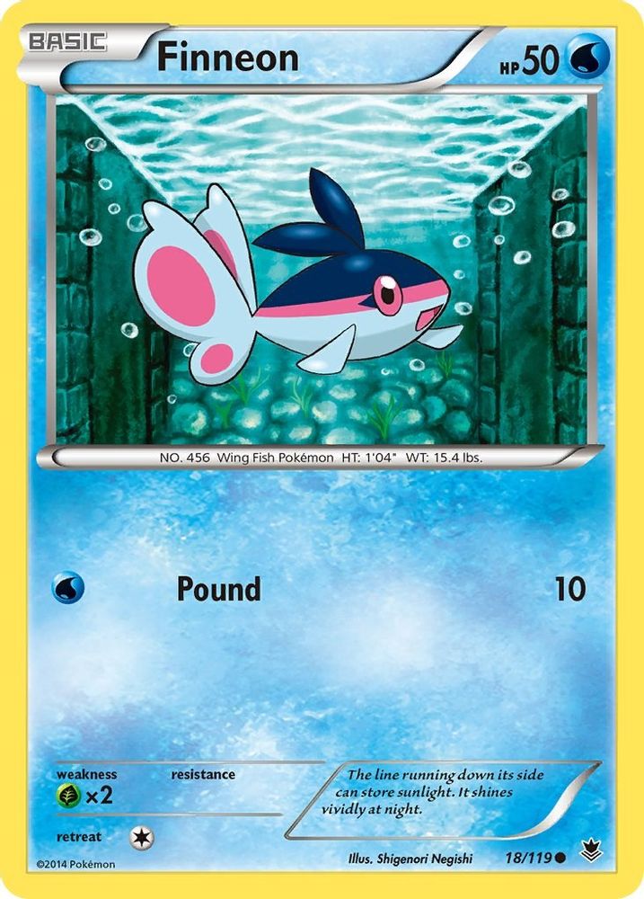 Finneon/119 - Reverse Holofoil XY Phantom Forces - Common
