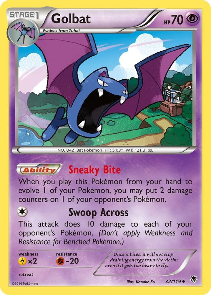 Golbat 032 XY Phantom Forces - Uncommon