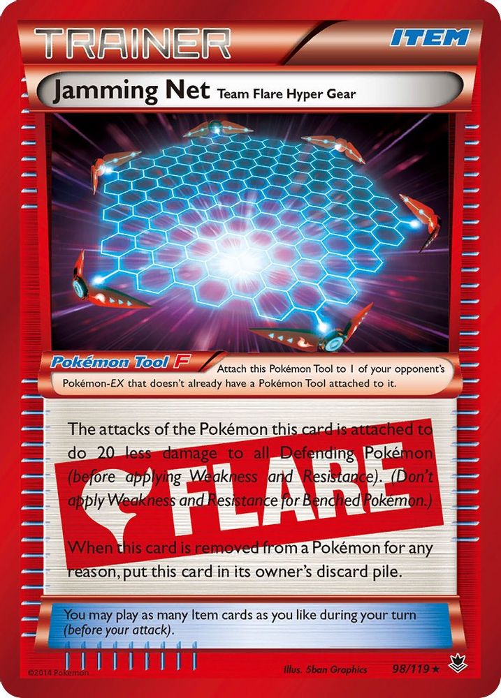 Jamming Net 098 - Holofoil XY Phantom Forces - Holo Rare