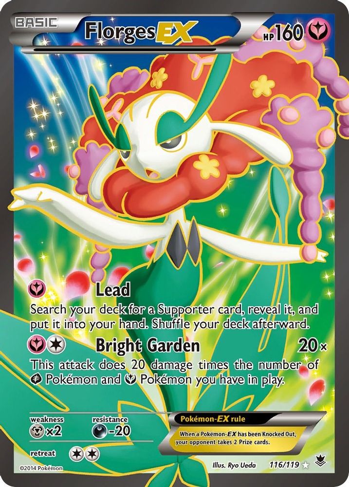 Florges EX (116 Full Art) (116 Full Art) 116/119 - Holofoil XY Phantom Forces - Ultra Rare