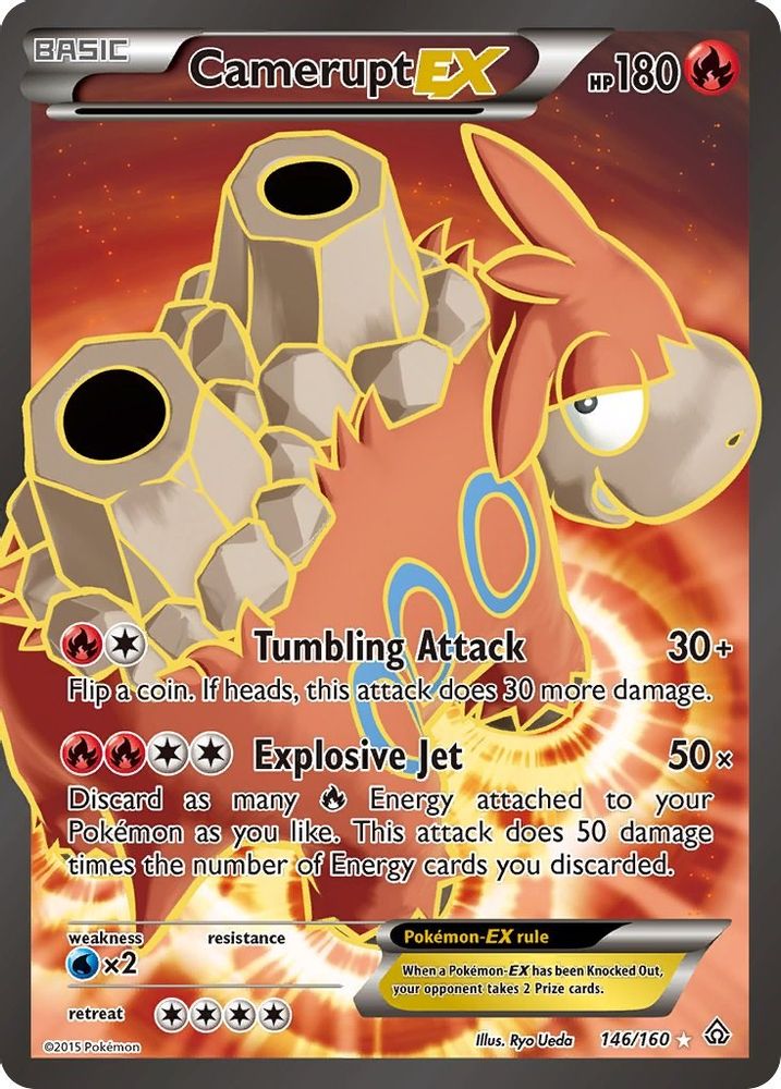Camerupt EX (146 Full Art) - Holofoil XY Primal Clash - Ultra Rare