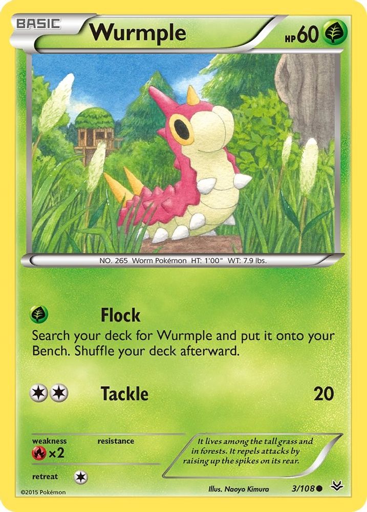 Wurmple 003 XY Roaring Skies - Common