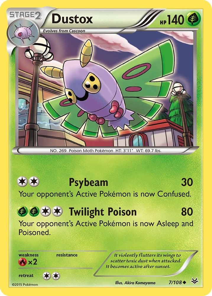 Dustox (7) (7) 007 XY Roaring Skies - Uncommon