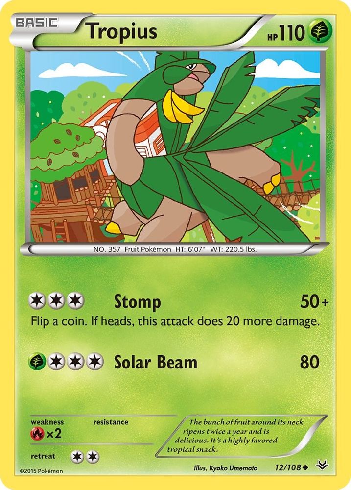 Tropius - Reverse Holofoil XY Roaring Skies - Uncommon