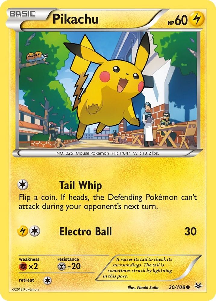 Pikachu 020 XY Roaring Skies - Common