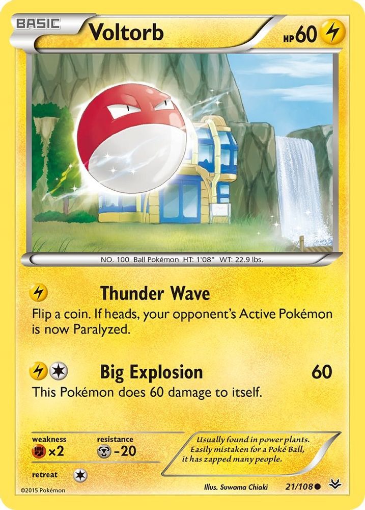Voltorb 021 XY Roaring Skies - Common