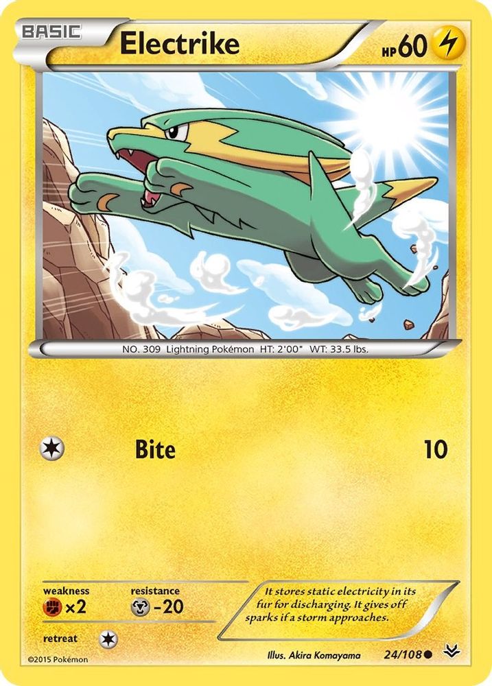 Electrike/108 - Reverse Holofoil XY Roaring Skies - Common