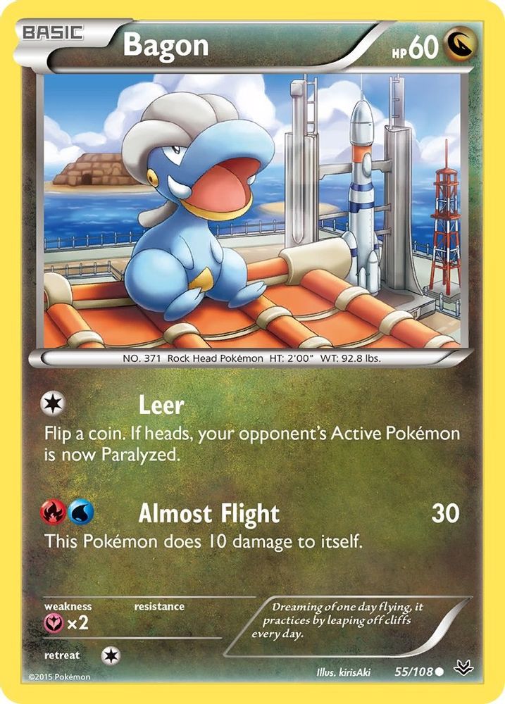 Bagon (55) (55) 055 - Reverse Holofoil XY Roaring Skies - Common