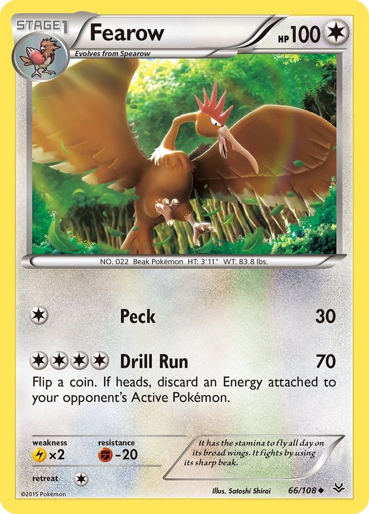 Fearow - Reverse Holofoil XY Roaring Skies - Uncommon