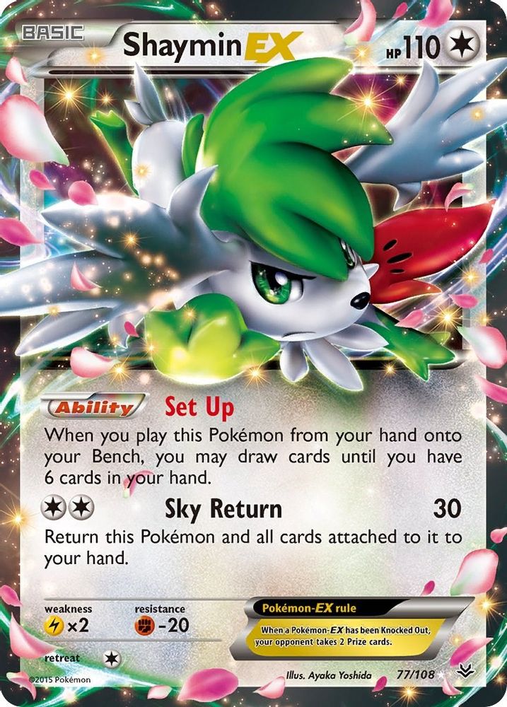 Shaymin EX 077 - Holofoil XY Roaring Skies - Ultra Rare
