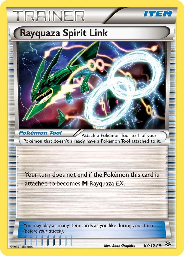 Rayquaza Spirit Link 087 XY Roaring Skies - Uncommon