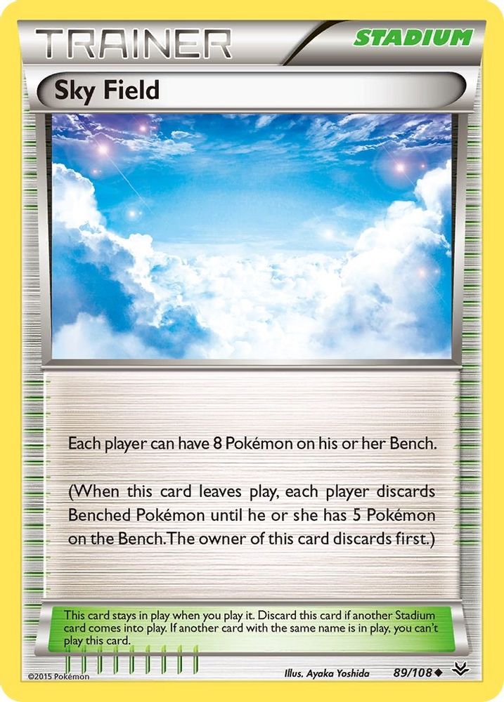 Sky Field 089 - Reverse Holofoil XY Roaring Skies - Uncommon