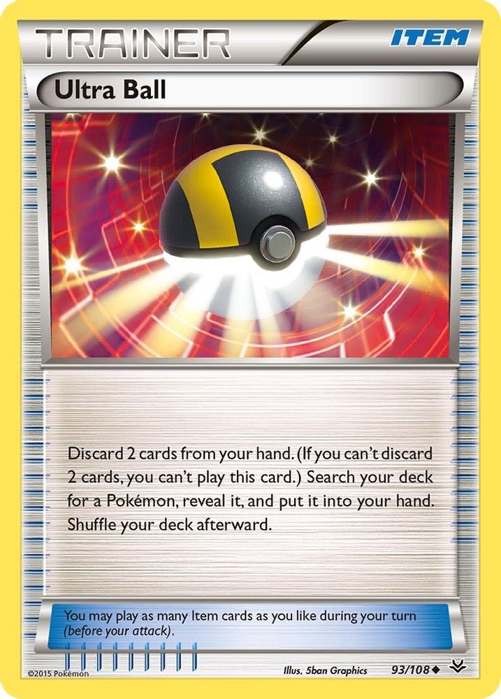 Ultra Ball 093 - Reverse Holofoil XY Roaring Skies - Uncommon