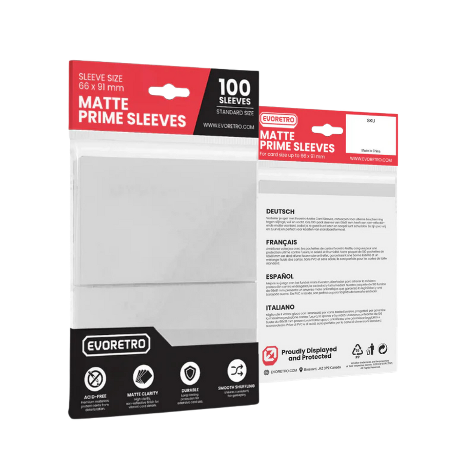 EVORETRO Matte Card Sleeve Standard