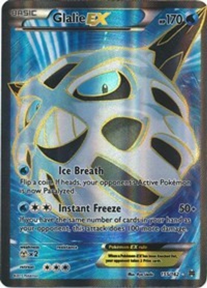 Glalie EX (Full Art) 155/162  - Holofoil XY  BREAKthrough - Ultra Rare