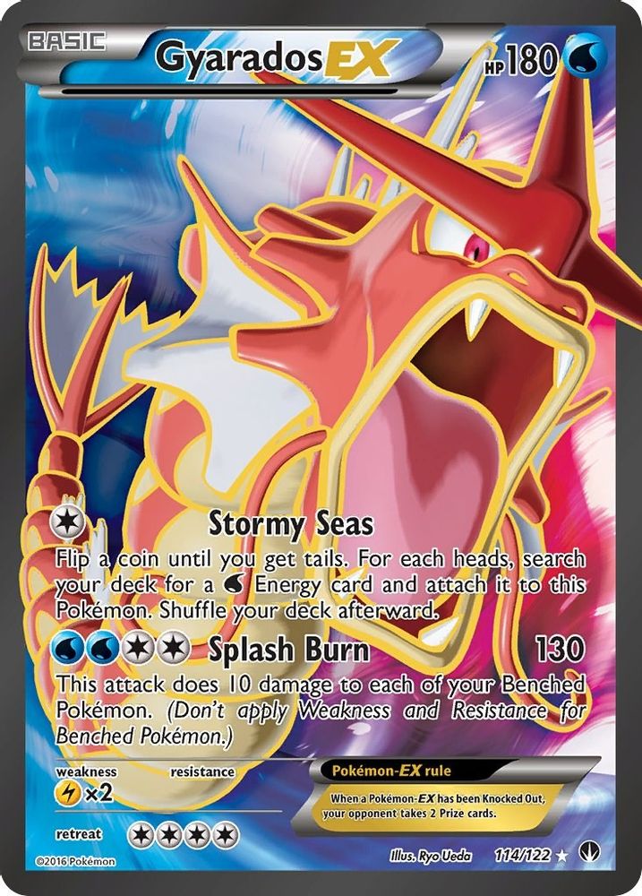 Gyarados EX (Full Art) 114  - Holofoil XY  BREAKpoint - Ultra Rare