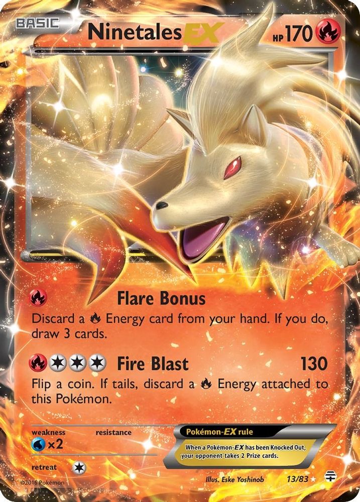 Ninetales EX 013  - Holofoil Generations - Ultra Rare