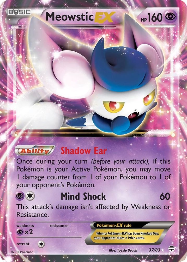 Meowstic EX 037  - Holofoil Generations - Ultra Rare