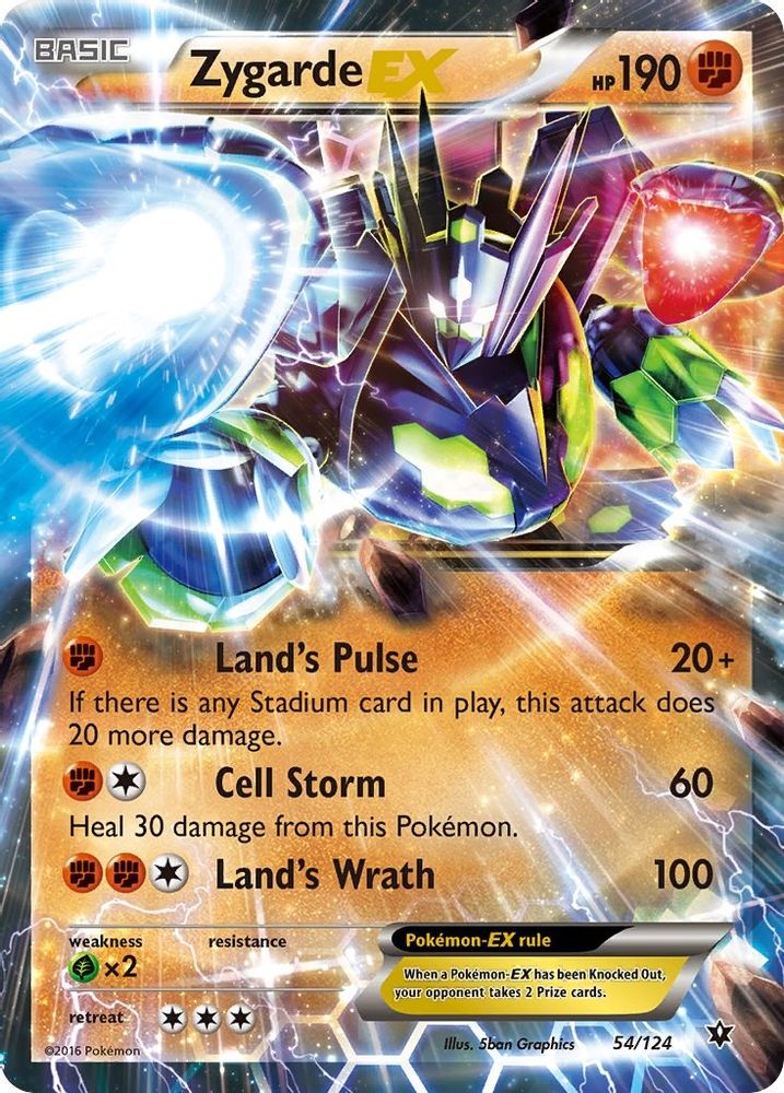 Zygarde EX 054  - Holofoil XY  Fates Collide - Ultra Rare