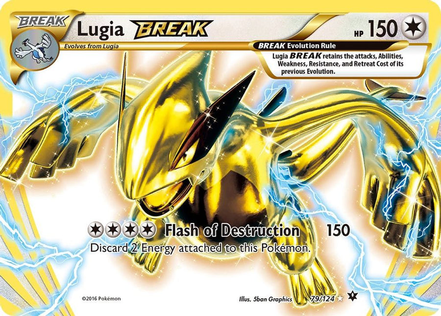Lugia BREAK 079  - Holofoil XY  Fates Collide - Rare BREAK