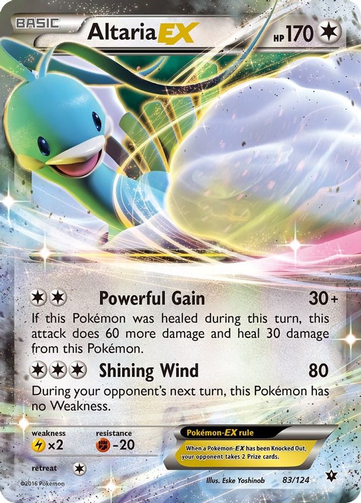 Altaria EX 083  - Holofoil XY  Fates Collide - Ultra Rare